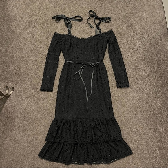 Alexis Sophia Lace Cocktail Midi Dress - Picture 5 of 11